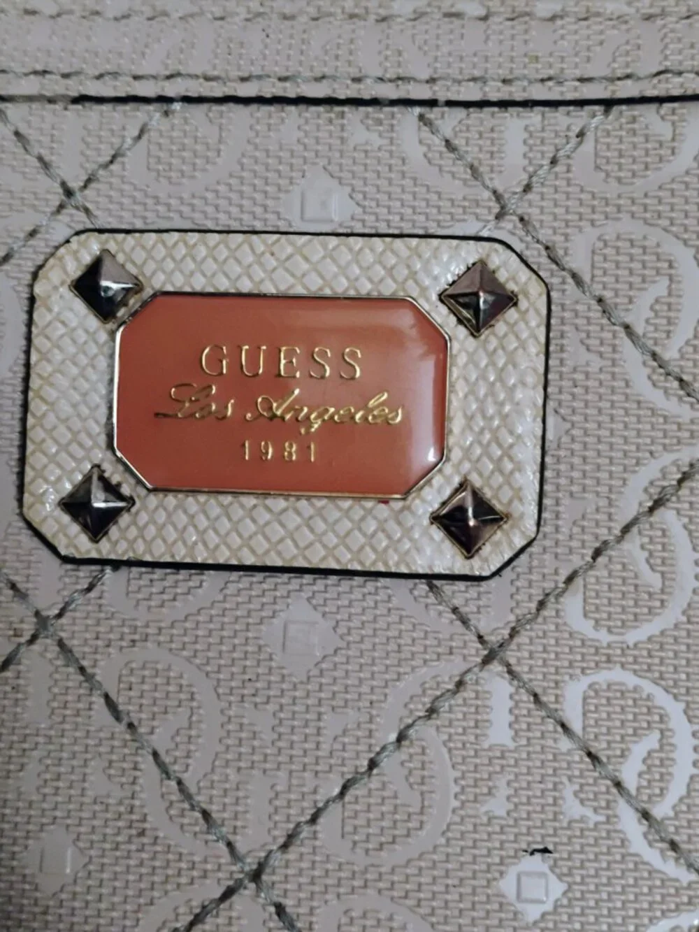 Pale Pink Guess Wallet Zippered
